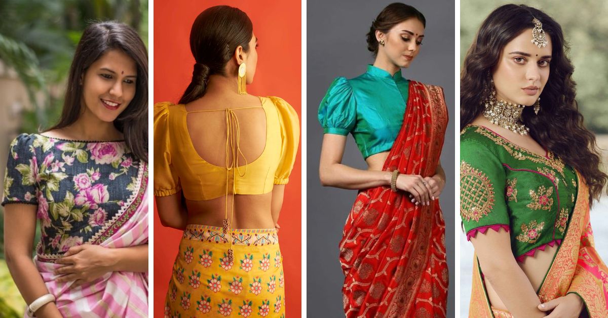 50 Latest Silk Saree Blouse Designs Catalogue 2023