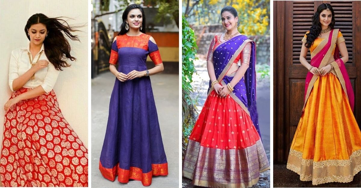 40 Kurta from saree ideas in 2023 | designer dresses, saree dress, designer  dresses indian