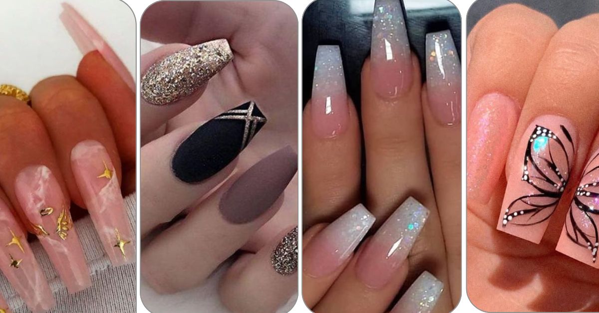 34 Elegant short French tip coffin nails perfect for Spring nails 2023 