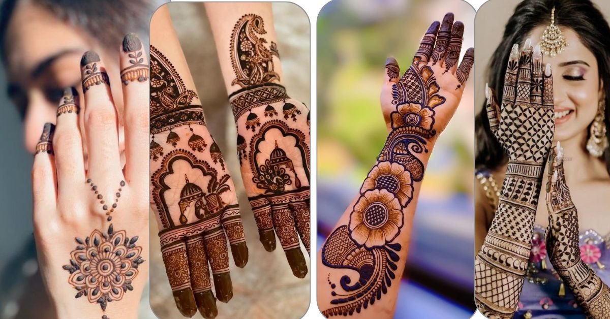 Simple Floral Mehendi Designs With Pictures - K4 Fashion