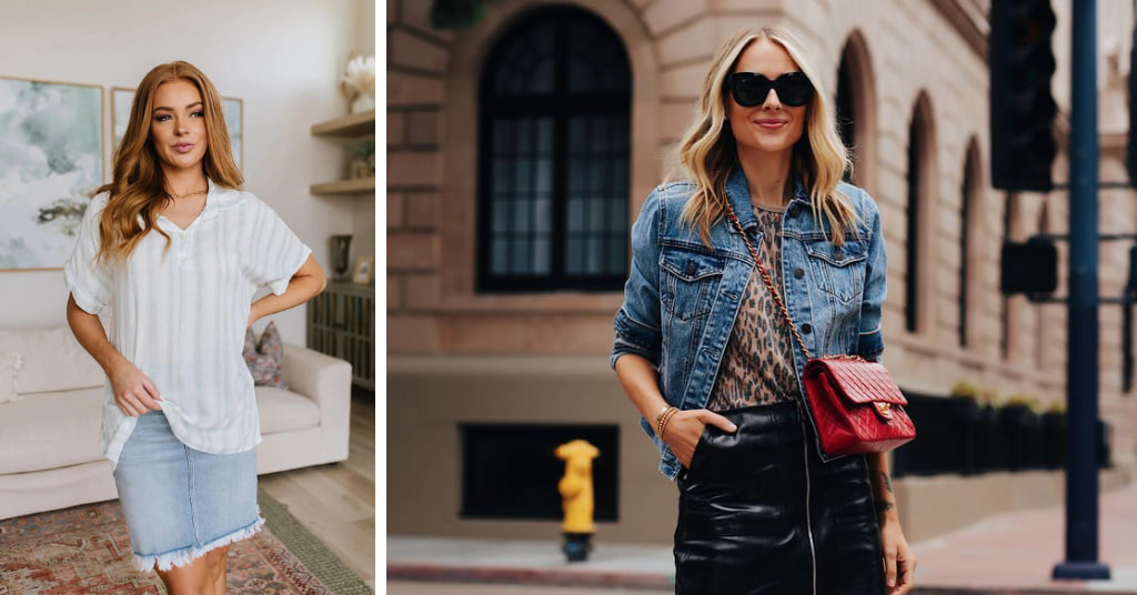 How To Style a Denim Skirt In 15 Different Ways 